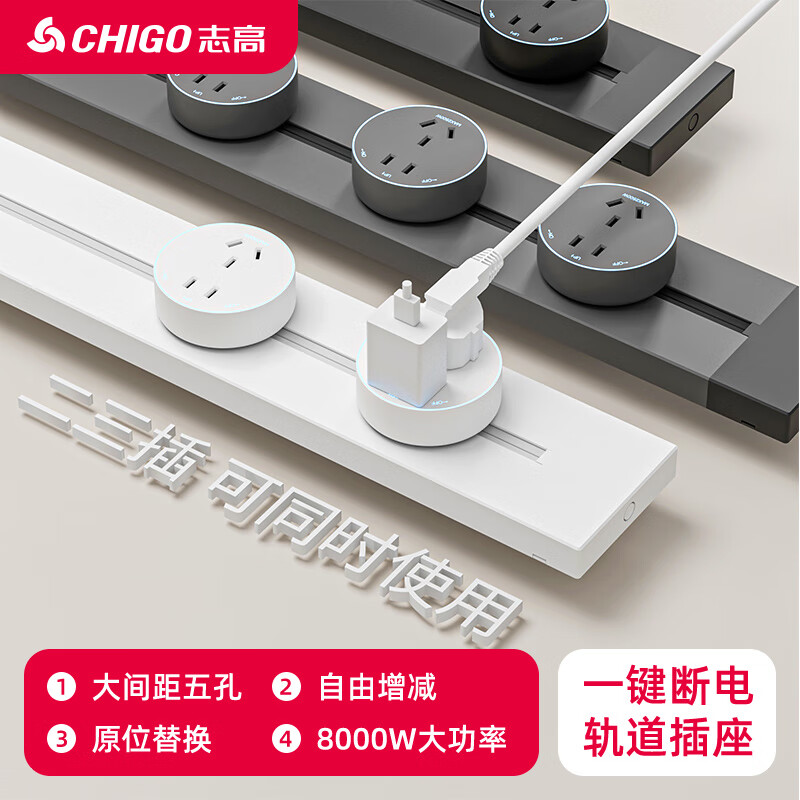 志高可移動(dòng)軌道插座 明裝家用，為廚房與餐邊柜注入靈活電力